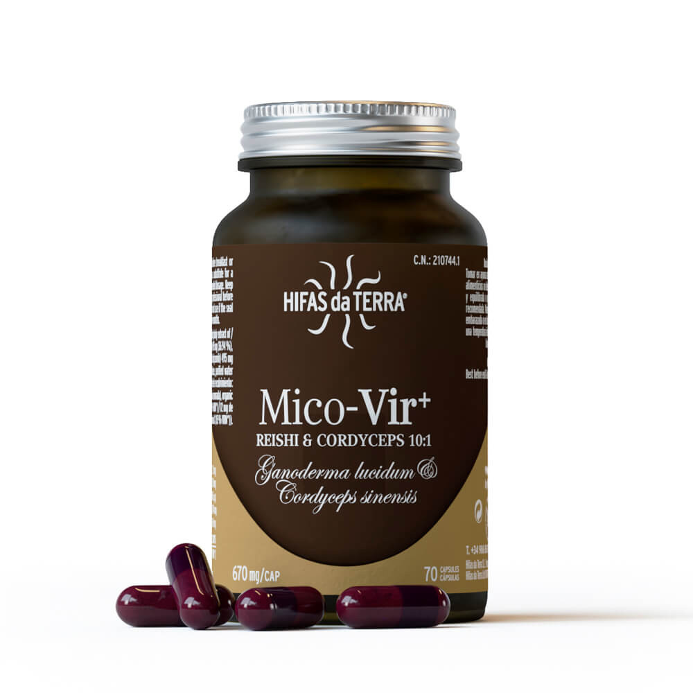 Comprar online MICO VIR REISHI CORDYCEPS 70 CAP HIFAS DA TERRA