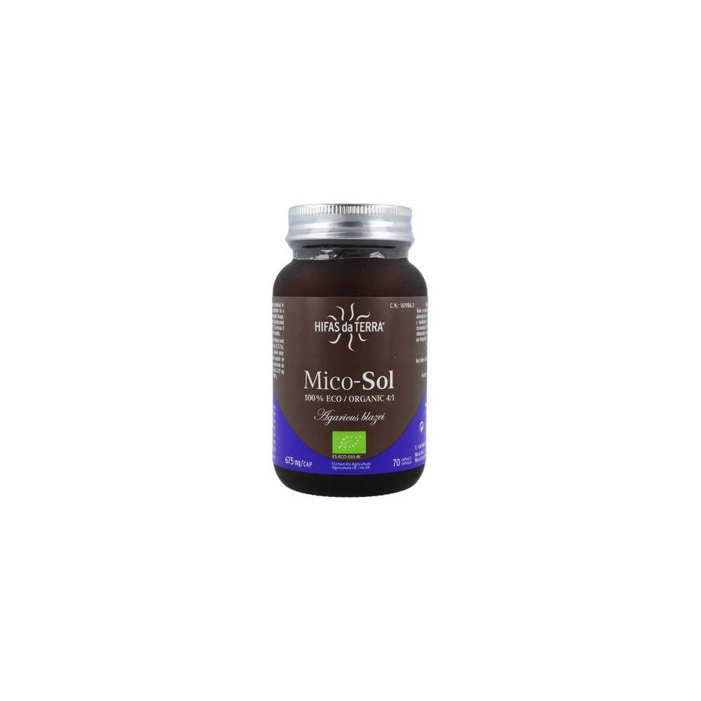 MICO SOL (AGARICUS BLAZEI CHAMPIÑON DEL SOL) 70 CAP HIFAS DA TERRA