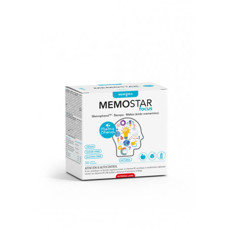 Comprar MEMOSTAR FOCUS 30 SOBRES INTERSA online - Farmacia Coliseum
