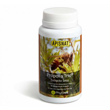 Comprar online APISNAT PROPOLIS TRIO MARRON VERDE Y ROJO 60 CAP PHYTOVIT - Farmacia Coliseum