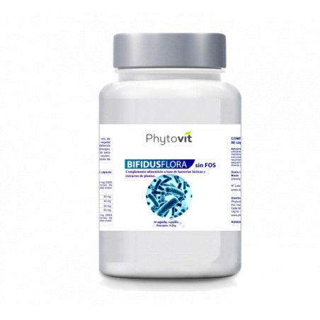 Comprar online BIFIDUSFLORA SIN FOS 60 CAP PHYTOVIT - Farmacia Coliseum