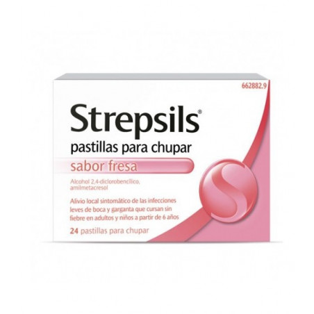 Comprar STREPSILS FRESA 24 PAST online - Farmacia Coliseum