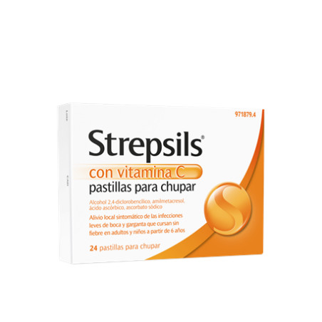 Comprar STREPSILS VITAMINA C 24 PAST online - Farmacia Coliseum