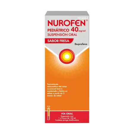 Comprar NUROFEN PEDIATRICO 40 MG POR ML FRESA 150 ML-Farmacia Coliseum