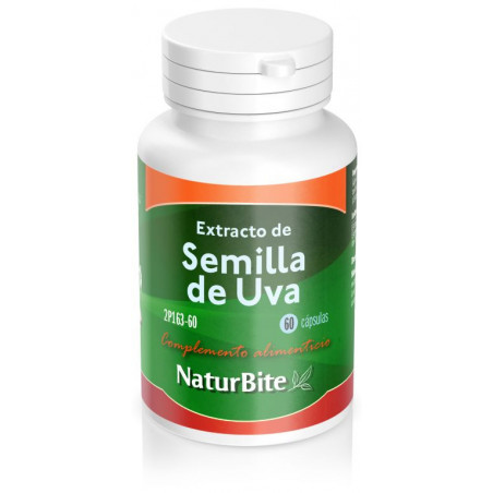 Comprar SEMILLA UVA OPC 50 MG 60 CAP NATURBITE online - Farmacia Coliseum