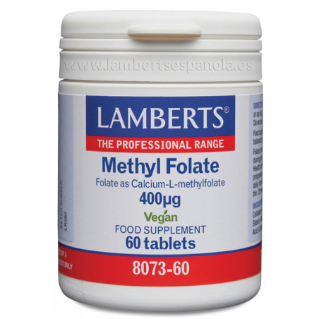 Comprar METHYL FOLATE 400 MCG 60 COMP LAMBERTS - Farmacia Coliseum