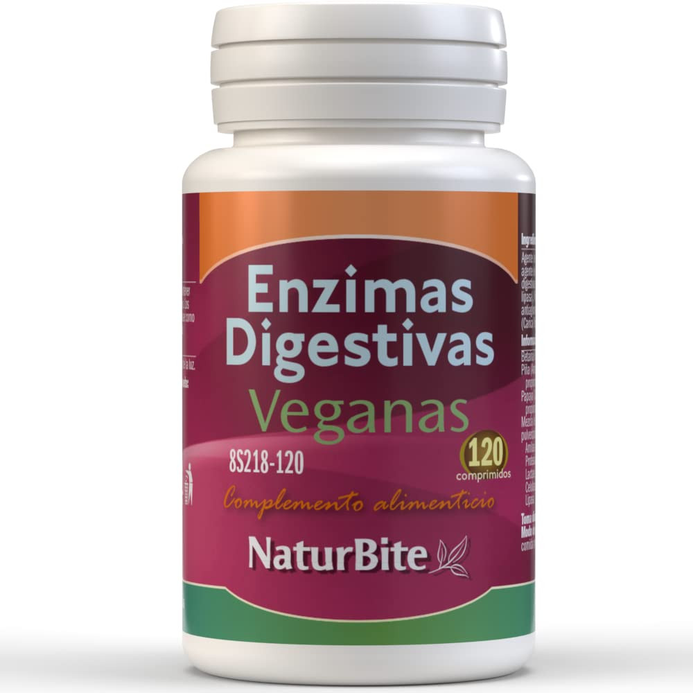 Comprar online ENZIMAS DIGESTIVAS VEGANAS 120 COMP NATURBITE - Farmacia Coliseum