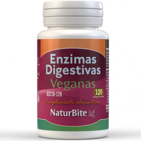 Comprar online ENZIMAS DIGESTIVAS VEGANAS 120 COMP NATURBITE - Farmacia Coliseum