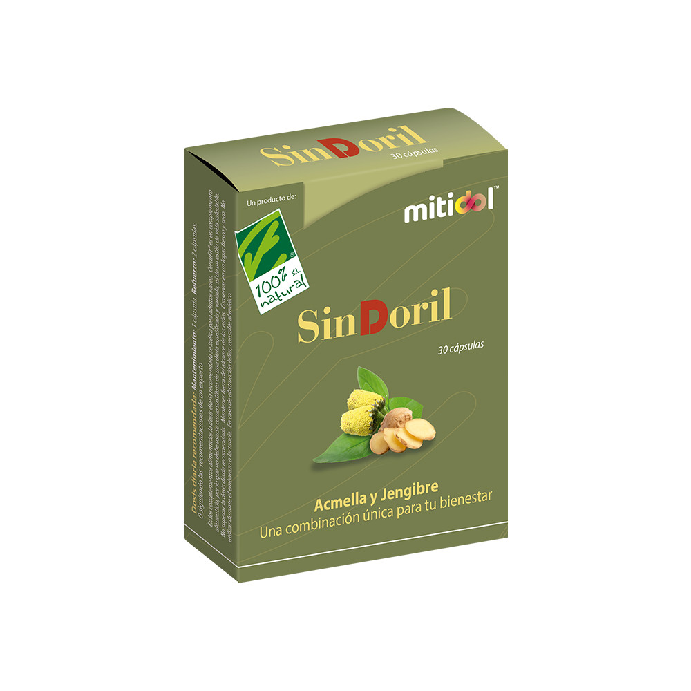 Comprar online SINDORIL (MITIDOL) 30 CAP CIEN POR CIEN NATURAL - Farmacia Coliseum