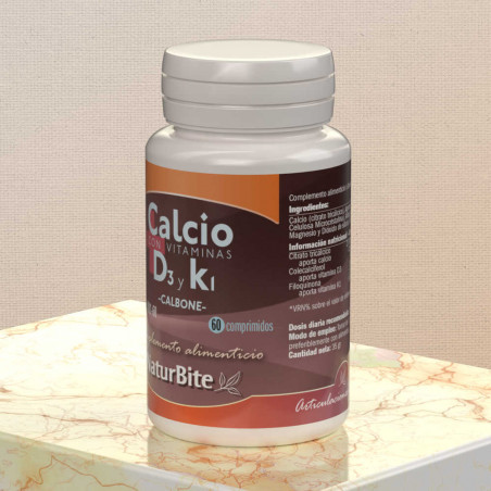 Comprar online CALBONE 60 COMP NATURBITE - Farmacia Coliseum