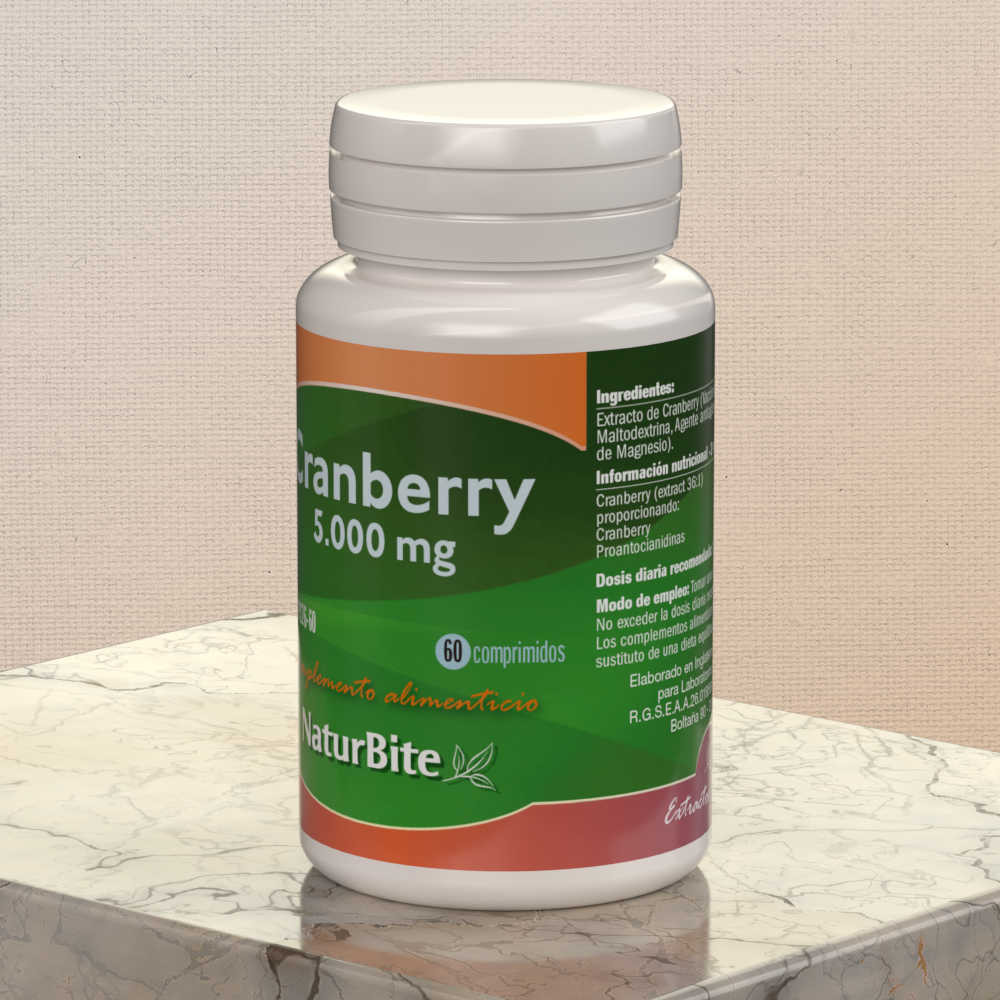 Comprar online CRANBERRY 5000 MG 60 COMP NATURBITE - Farmacia Coliseum