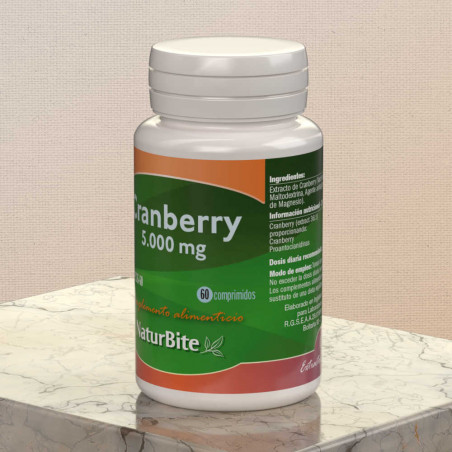 Comprar online CRANBERRY 5000 MG 60 COMP NATURBITE - Farmacia Coliseum