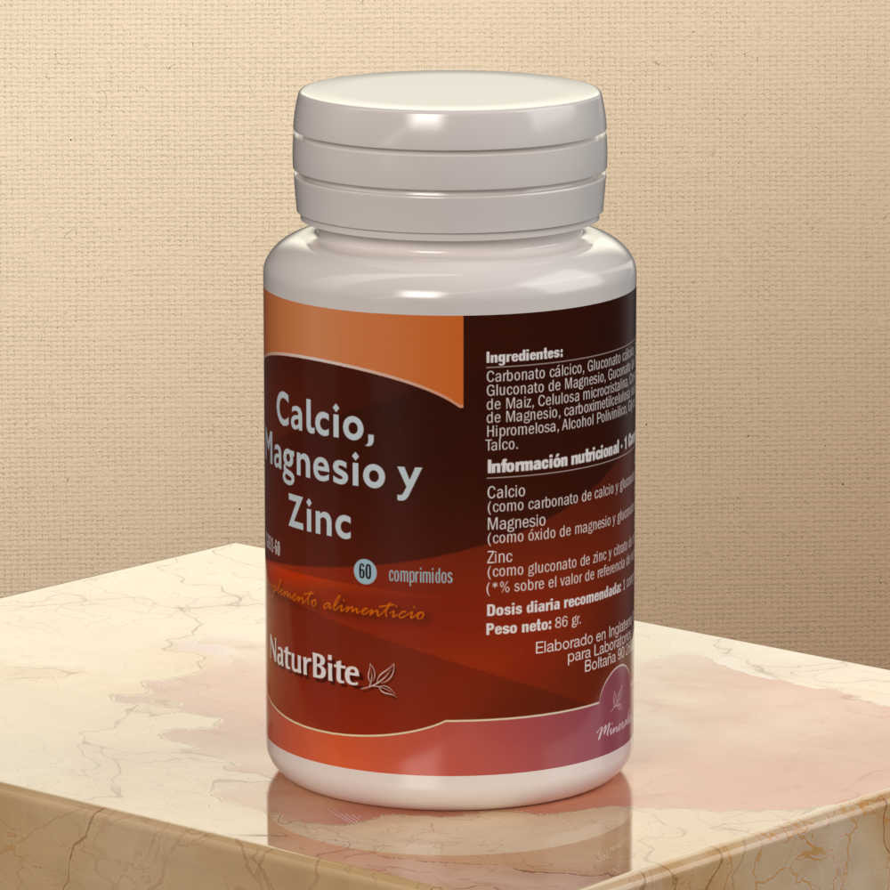 Comprar online CALCIO MAGNESIO ZINC 60 COMP NATURBITE - Coliseum