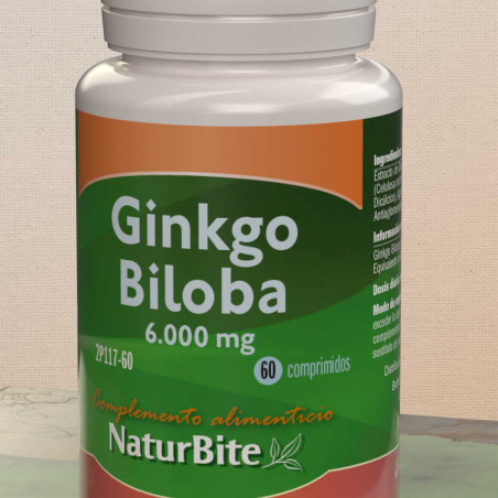 Comprar online GINKGO BILOBA 6000MG 60 CAP NATURBITE - Coliseum