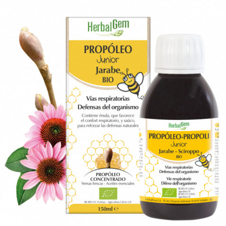 Comprar PROPOLEO JUNIOR JARABE BIO 150 ML HERBALGEM online - Coliseum