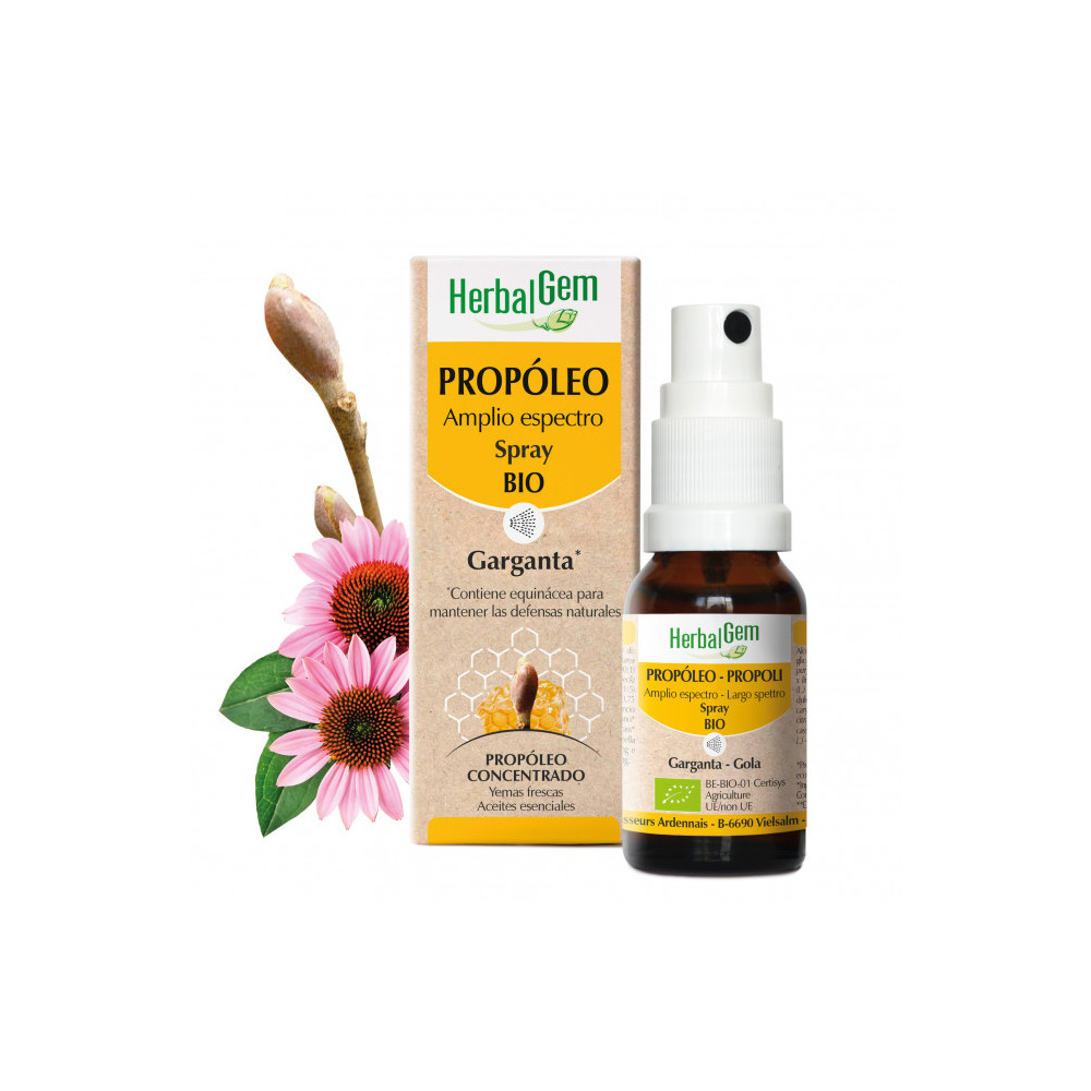 PROPOLEO SPRAY BUCAL ADULTOACEITES ESENCIALES+EQUINACEA 15 CC HERBALGEM