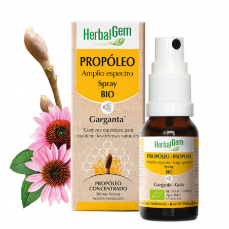 PROPOLEO SPRAY BUCAL ADULTOACEITES ESENCIALES+EQUINACEA 15 CC HERBALGEM
