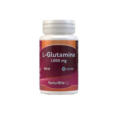 Comprar online GLUTAMINA 1000MG 60COMP NATURBITE - Farmacia Coliseum