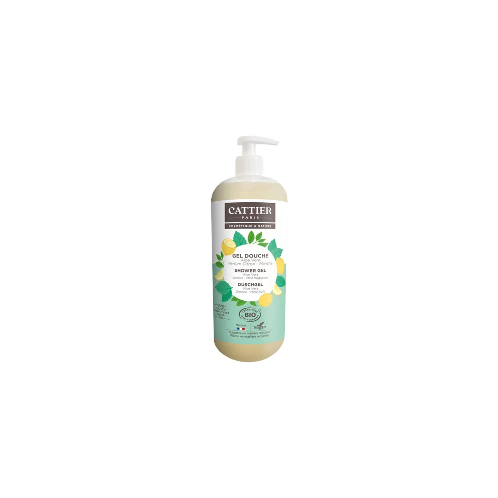 Comprar CATTIER GEL DUCHA SIN SULF LIMON MENTA 1L BIO online- Coliseum