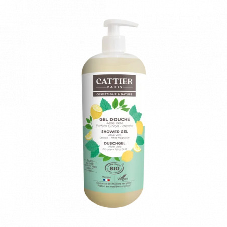 Comprar CATTIER GEL DUCHA SIN SULF LIMON MENTA 1L BIO online- Coliseum