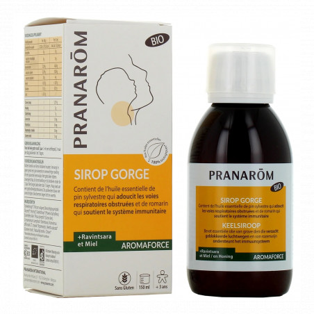 Comprar AROMAFORCE JARABE GARGANTA 150 ML BIO PRANAROM - Coliseum