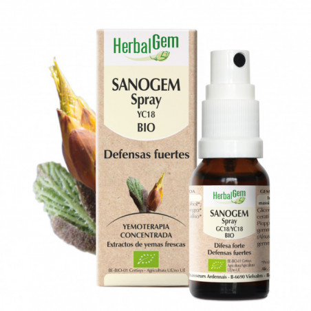 Comprar SANOGEM SPRAY DEFENSAS BIO 15 ML HERBALGEM online - Coliseum