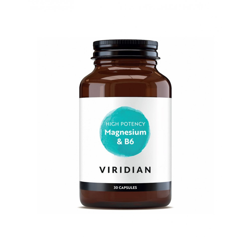 Comprar MAGNESIO CON B6 ALTA POTENCIA 30 VEG CAPS VIRIDIAN online