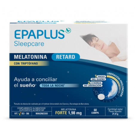 Comprar EPAPLUS SLEEPCARE MELATONINA RETARD 60 COMP online - Coliseum