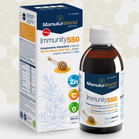 Comprar MANUKAID IMMUNITY 550 JARABE 250 ML MANUKA WORLD online