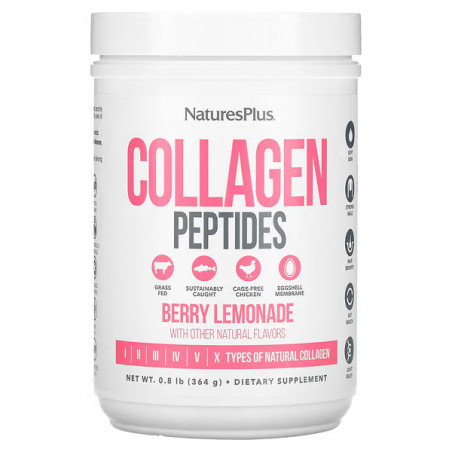 Comprar online COLLAGEN PEPTIDES SABOR FRESA-LIMON 254 G NATURES PLUS - Farmacia Coliseum