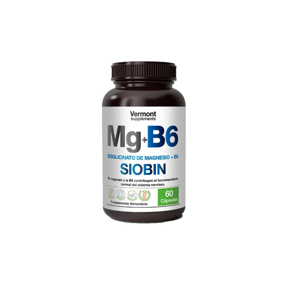 Comprar online MAGNESIO BISGLICINATO+B6 60 CAP VERMONT - Coliseum