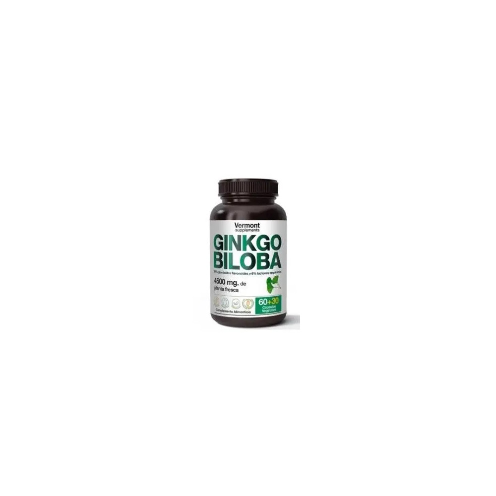 Comprar online GINKGO BILOBA 60+30 CAP VEGETALES VERMONT - Coliseum