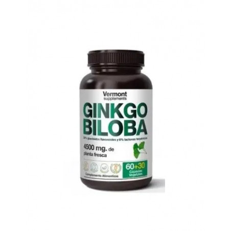Comprar online GINKGO BILOBA 60+30 CAP VEGETALES VERMONT - Coliseum