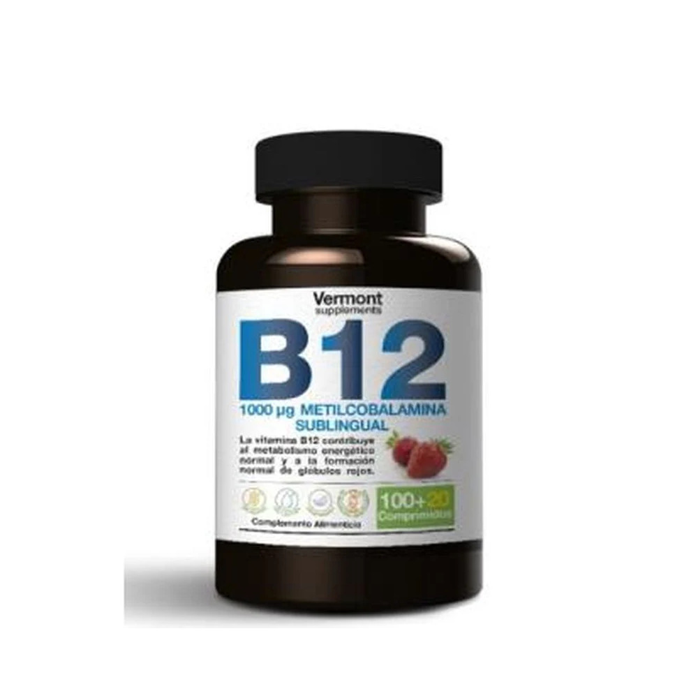 Comprar VITAMINA B12 1000MCG SUBLINGUAL 120 COMP VERMONT - Coliseum