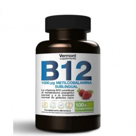 Comprar VITAMINA B12 1000MCG SUBLINGUAL 120 COMP VERMONT - Coliseum