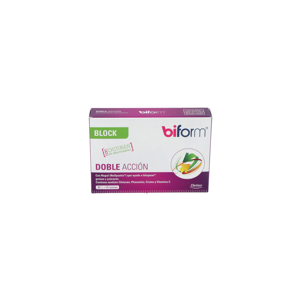 Comprar BIFORM BLOCK DOBLE ACCION 30 CAP DIETISA online - Coliseum