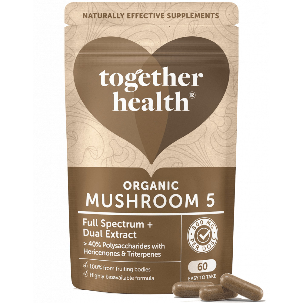 Comprar online MUSHROM 5 60 CAP TOGETHER HEALTH - Farmacia Coliseum