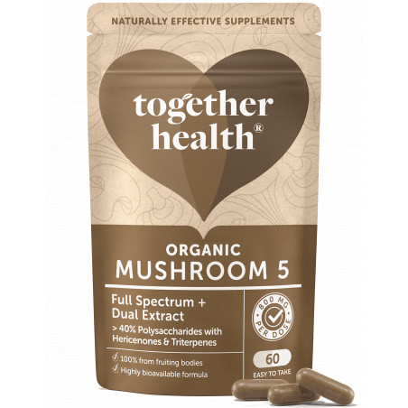 Comprar online MUSHROM 5 60 CAP TOGETHER HEALTH - Farmacia Coliseum