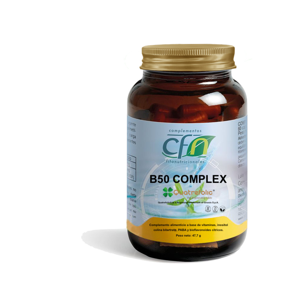 Comprar online VITAMINA B 50 COMPLEX 60 CAP.CFN - Farmacia Coliseum