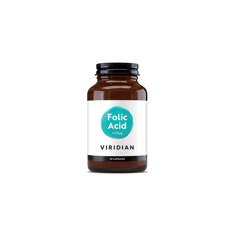 Comprar FOLICO ACIDO 400 MCG 90 CAP VIRIDIAN online- Farmacia Coliseum