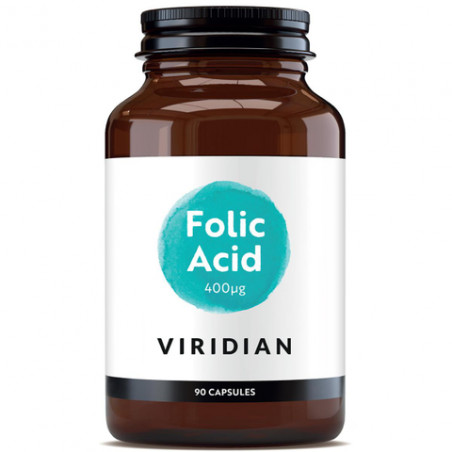 Comprar FOLICO ACIDO 400 MCG 90 CAP VIRIDIAN online- Farmacia Coliseum