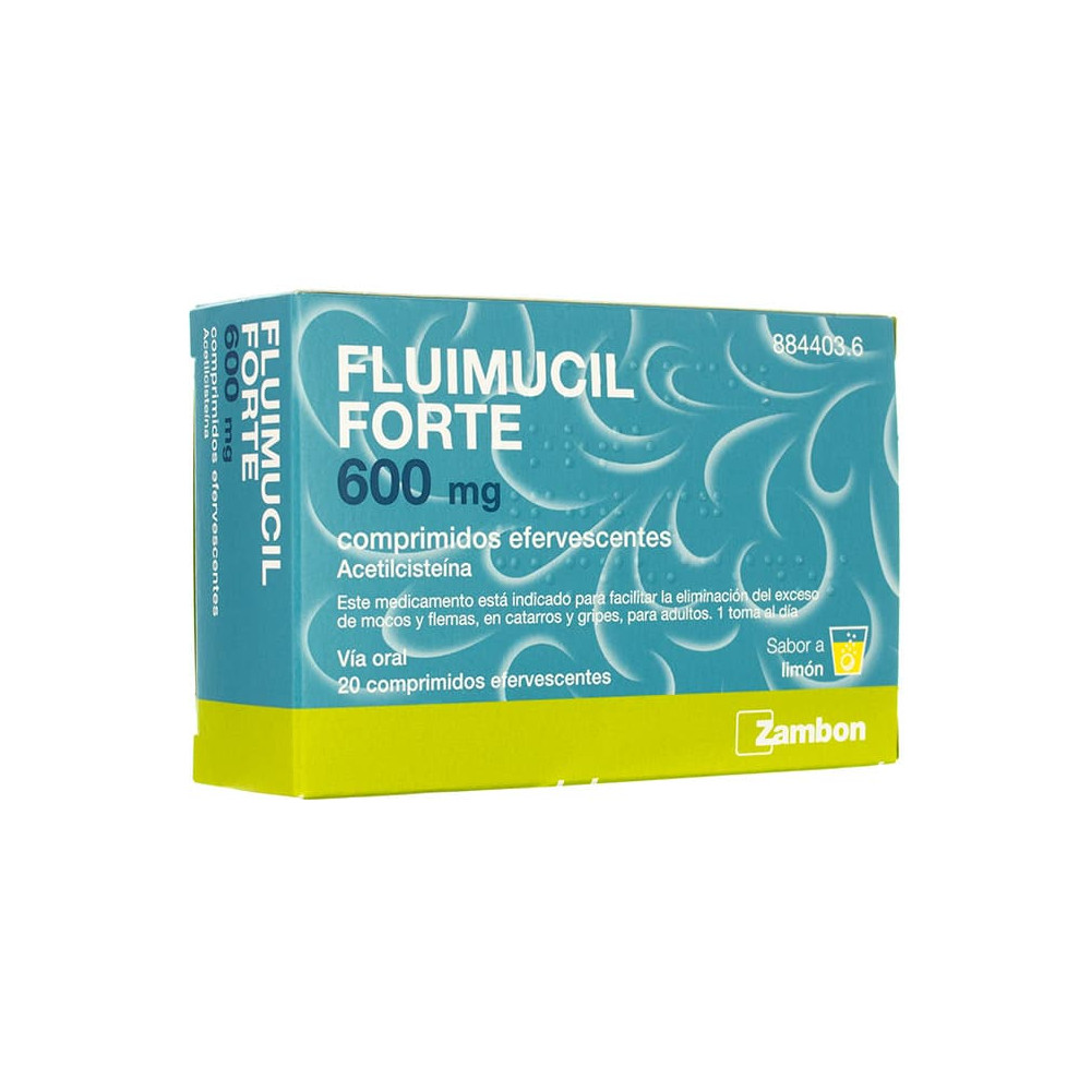 Comprar FLUIMUCIL 600 MG FORTE 20 COMP EFERVESCENTES online - Coliseum