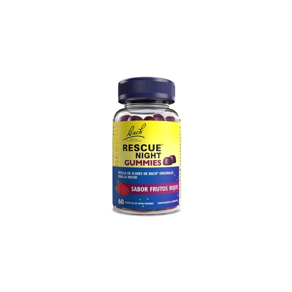 BACH RESCUE NIGHT GUMMIES 60 PAST GOMA SABOR FRUTOS ROJOS  - Coliseum