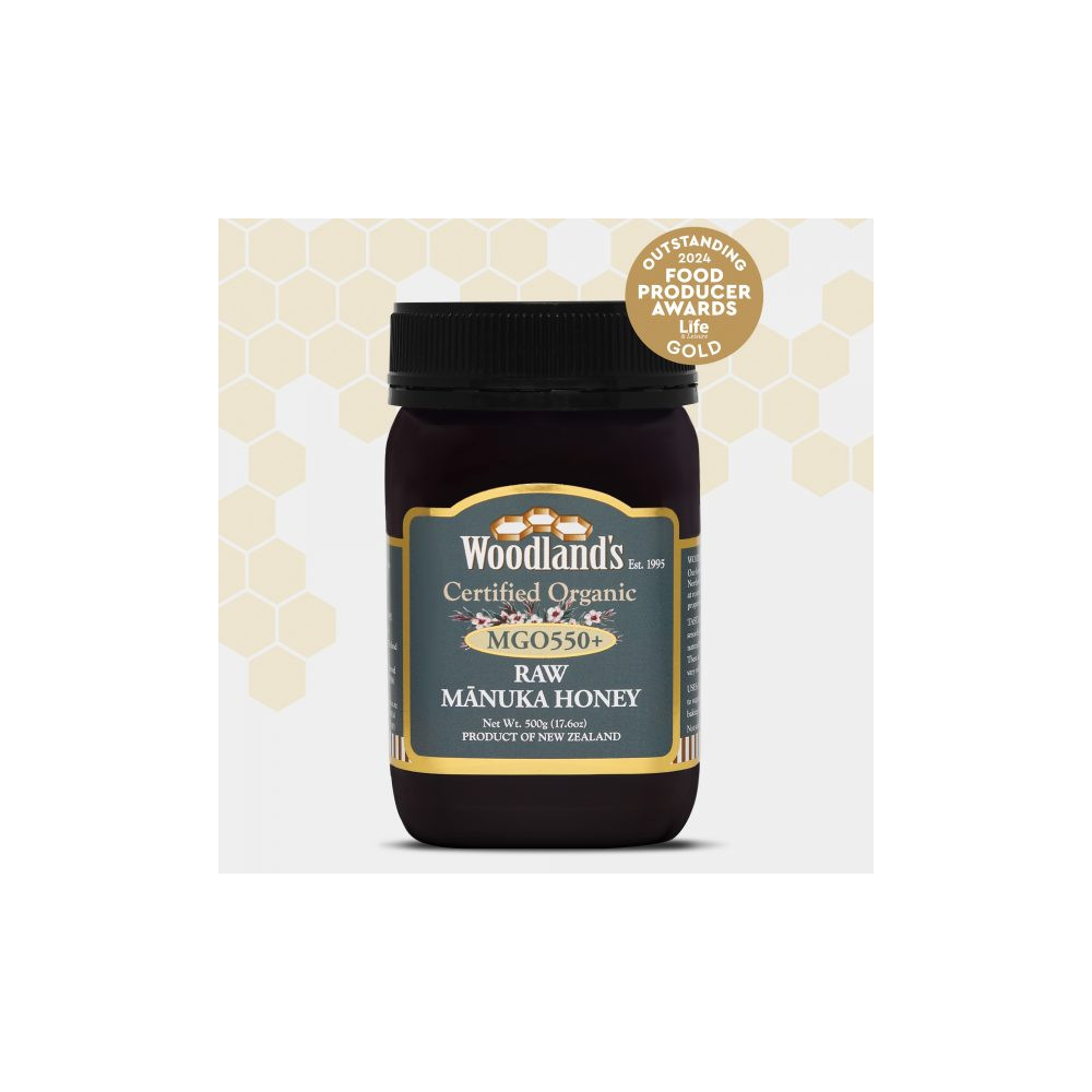 Comprar ORGANIC MONOFLORAL RAW MGO550+ 500 GRS WOODLANDS - Coliseum
