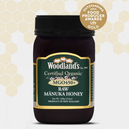 Comprar ORGANIC MONOFLORAL RAW MGO450+ 500 GR WOODLANDS - Coliseum