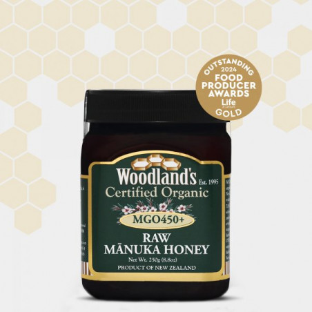 Comprar ORGANIC MONOFLORAL RAW MGO450+ 250 GR WOODLANDS - Coliseum