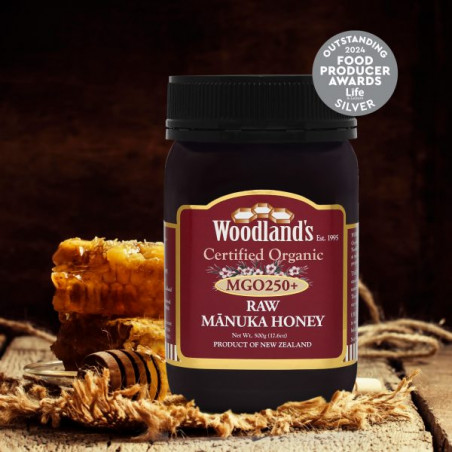 Comprar ORGANIC MONOFLORAL RAW MGO250+ 500 GR WOODLANDS - Coliseum