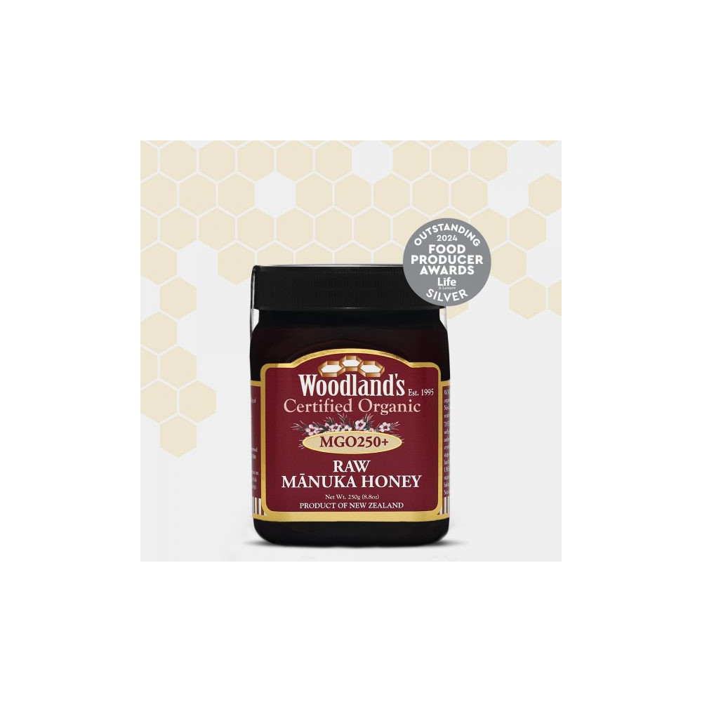 Comprar ORGANIC MONOFLORAL RAW MGO250+ 250 GRS WOODLANDS - Coliseum