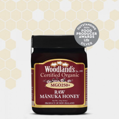 Comprar ORGANIC MONOFLORAL RAW MGO250+ 250 GRS WOODLANDS - Coliseum