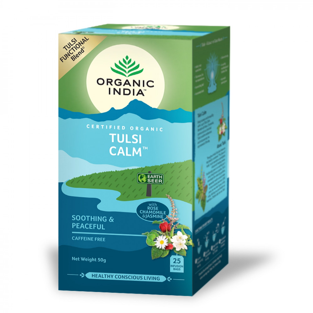 Comprar online TULSI CALM 25 SOBRES ORGANIC INDIA - Farmacia Coliseum